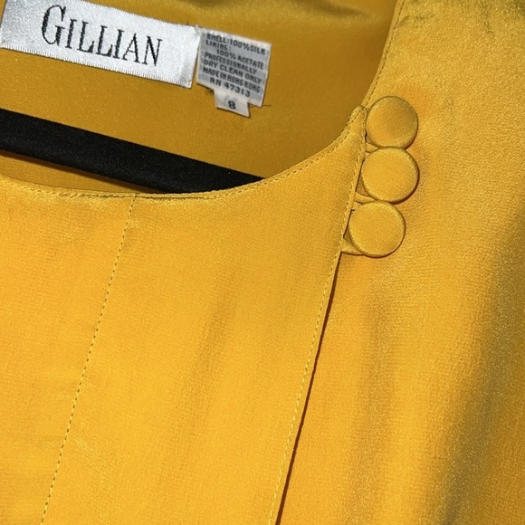 Gillian Silk Wrap Crepe Haute Couture Wrap Dress Vintage 80s - Picture 6 of 17